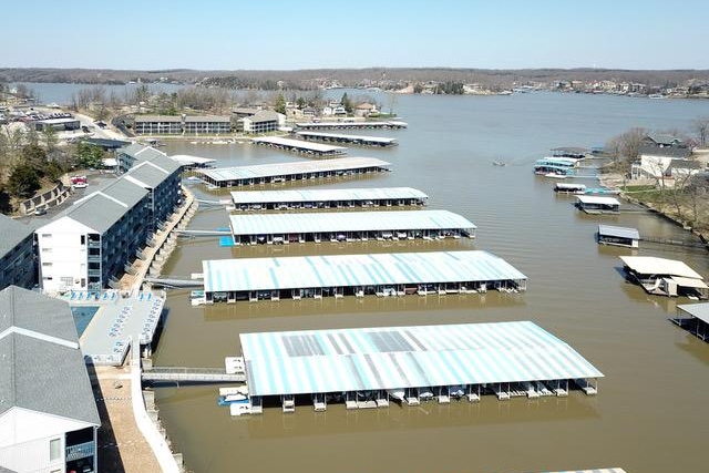 boat docks aerial